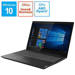 Lenovo ノートパソコン ideapadL340 グラナイトブラック 81LW002PJP [15.6型 /Windows10 Home /AMD Ryzen 7 /メモリ:8GB /SSD:256GB /Office HomeandBusiness /2019年6月モデル]