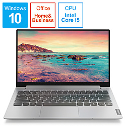 Lenovo ノートパソコン ideapadS340 プラチナグレー 81UM0022JP [13.3型 /Windows10 Home /intel Core i5 /メモリ:8GB /SSD:512GB /Office HomeandBusiness /日本語版キーボード /2019年10月モデル]