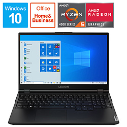 Lenovo 82B5002SJP ゲーミングノートパソコン Legion550 ファントムブラック [15.6型 /Windows10 Home /AMD Ryzen 5 /メモリ:16GB /SSD:512GB /日本語版キーボード /2020年7月モデル]