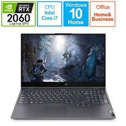 Lenovo 82BC004KJP ゲーミングノートパソコン Legion Slim750i スレートグレー [15.6型 /Windows10 Home /intel Core i7 /メモリ:16GB /SSD:512GB /Office Home and Business /日本語版キーボード /2021年2月モデル]
