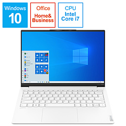 Lenovo ノートパソコン YogaSlim750iCarbon ムーンホワイト 82EV003AJP [13.3型 /Windows10 Home /intel Core i7 /メモリ:8GB /SSD:512GB /Office HomeandBusiness /日本語版キーボード /2020年12月モデル]