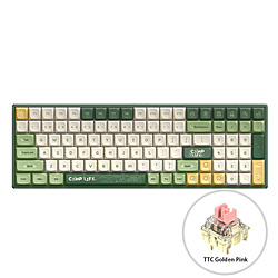 IQUNIX F97(TTC Golden Pink軸・英語配列) Camping iq-f97-camping-ttc-golden-pink