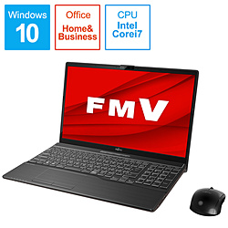 FUJITSU ノートパソコン LIFEBOOKAH77/E2 ブライトブラック FMVA77E2B [15.6型 /Windows10 Home /intel Core i7 /メモリ:8GB /SSD:1TB /Office HomeandBusiness /2020年6月モデル]