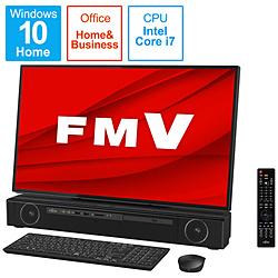 FUJITSU FMVFXE2B デスクトップパソコン ESPRIMO FH-X/E2(4K・テレビ機能) オーシャンブラック [27型 /intel Core i7 /メモリ:8GB /HDD:3TB /Optane:16GB /SSD:256GB /2020年夏モデル]