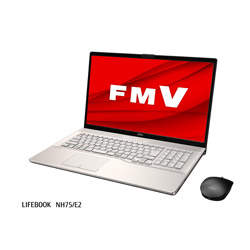 FUJITSU ノートパソコン LIFEBOOK NH75/E2 シャンパンゴールド FMVN75E2G [17.3型 /Windows10 Home /AMD Ryzen 5 /Office HomeandBusiness /メモリ:8GB /SSD:512GB /2020年6月モデル]