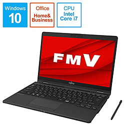 FUJITSU ノートパソコン LIFEBOOKUH95/E2 ピクトブラック FMVU95E2B [13.3型 /Windows10 Home /intel Core i7 /メモリ:8GB /SSD:512GB /Office HomeandBusiness /2020年夏モデル]