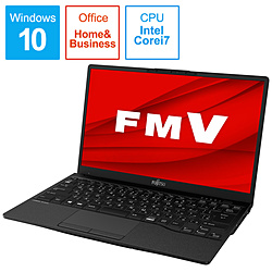 FUJITSU ノートパソコン LIFEBOOKUH90/E3 ピクトブラック FMVU90E3B [13.3型 /Windows10 Home /intel Core i7 /メモリ:8GB /SSD:512GB /Office HomeandBusiness /日本語版キーボード /2020年冬モデル]