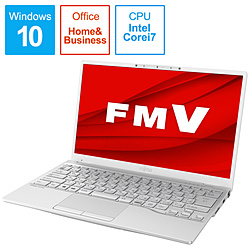 FUJITSU ノートパソコン LIFEBOOKUH90/E3 シルバーホワイト FMVU90E3W [13.3型 /Windows10 Home /intel Core i7 /メモリ:8GB /SSD:512GB /Office HomeandBusiness /日本語版キーボード /2020年冬モデル]