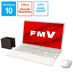 FUJITSU ノートパソコン LIFEBOOKTH77/E3 アイボリーホワイト FMVT77E3W [15.6型 /Windows10 Home /intel Core i7 /メモリ:8GB /SSD:512GB /Office HomeandBusiness /日本語版キーボード /2020年冬モデル]