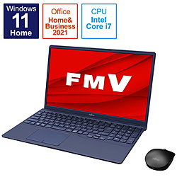 FUJITSU ノートパソコン LIFEBOOK TH90/F3 インディゴブルー FMVT90F3L [15.6型 /Windows11 Home /intel Core i7 /メモリ:16GB /SSD:512GB /Office HomeandBusiness /日本語版キーボード /2022年1月モデル]