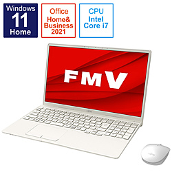 FUJITSU ノートパソコン LIFEBOOK TH90/F3 アイボリーホワイト FMVT90F3W [15.6型 /Windows11 Home /intel Core i7 /メモリ:16GB /SSD:512GB /Office HomeandBusiness /日本語版キーボード /2022年1月モデル]