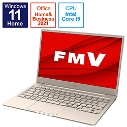 FUJITSU ノートパソコン LIFEBOOK CH75/F3 ベージュゴールド FMVC75F3G [13.3型 /Windows11 Home /intel Core i5 /メモリ:8GB /SSD:256GB /Office HomeandBusiness /日本語版キーボード /2021年10月モデル]