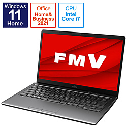 FUJITSU ノートパソコン LIFEBOOK MH75/F3 ダーククロム FMVM75F3B [14.0型 /Windows11 Home /intel Core i7 /メモリ:8GB /SSD:512GB /Office HomeandBusiness /日本語版キーボード /2021年12月モデル]