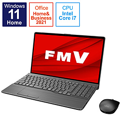 FUJITSU ノートパソコン LIFEBOOK AH77/G2 ブライトブラック FMVA77G2B [15.6型 /Windows11 Home /intel Core i7 /メモリ:16GB /SSD:512GB /Office HomeandBusiness /日本語版キーボード /2022年夏モデル]