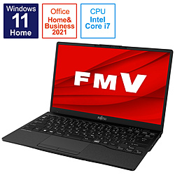 FUJITSU ノートパソコン LIFEBOOK UH90/G2 ピクトブラック FMVU90G2B [13.3型 /Windows11 Home /intel Core i7 /メモリ:8GB /SSD:512GB /Office HomeandBusiness /日本語版キーボード /2022年夏モデル]