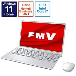 FUJITSU ノートパソコン LIFEBOOK AH53/G2 ファインシルバー FMVA53G2S [15.6型 /Windows11 Home /intel Core i7 /メモリ:8GB /SSD:512GB /Office HomeandBusiness /日本語版キーボード /2022年夏モデル]