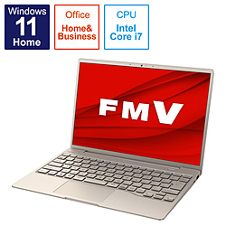 FUJITSU ノートパソコン LIFEBOOK CH90/G3 ベージュゴールド FMVC90G3G [13.3型 /Windows11 Home /intel Core i7 /メモリ:16GB /SSD:512GB /Office HomeandBusiness /日本語版キーボード /2022年12月モデル]