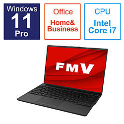 FUJITSU ノートパソコン FMV LIFEBOOK UH-X/H1 ピクトブラック FMVUXH1B [14.0型 /Windows11 Pro /intel Core i7 /メモリ:16GB /SSD:512GB /Office HomeandBusiness /日本語版キーボード /2023年1月モデル]