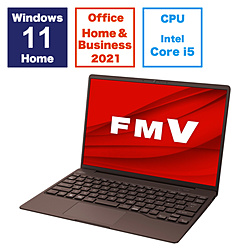 FUJITSU ノートパソコン FMV LIFEBOOK CH75/H3 モカブラウン FMVC75H3M [13.3型 /Windows11 Home /intel Core i5 /メモリ:16GB /SSD:512GB /Office HomeandBusiness /日本語版キーボード /2023年11月モデル]