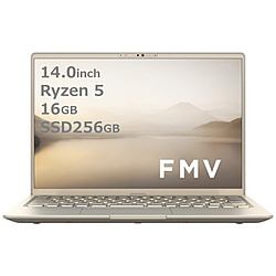 FUJITSU ノートパソコン FMV LIFEBOOK MH55/J3 ベージュゴールド FMVM55J3G [14.0型 /Windows11 Home /AMD Ryzen 5 /メモリ:16GB /SSD:256GB /Office Home and Business /日本語版キーボード /2024年10月モデル]