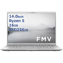 FUJITSU ノートパソコン FMV LIFEBOOK MH55/J3 ファインシルバー FMVM55J3S [14.0型 /Windows11 Home /AMD Ryzen 5 /メモリ:16GB /SSD:256GB /Office Home and Business /日本語版キーボード /2024年10月モデル]