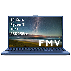 FUJITSU ノートパソコン FMV AHシリーズ LIFEBOOK AH480/J メタリックブルー FMVA480JLA