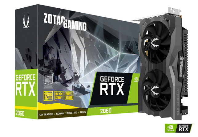ゲーミンググラフィックボード ZOTAC ZT-2060-12G/ZT-T20620F-10M ZT-2060-12G/ZT-T20620F-10M ［GeForce RTXシリーズ /12GB］