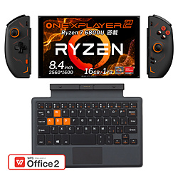 ONENETBOOKTECHNOLOGY ONEX2-BK-16-10R ゲーミングモバイルパソコン ONEXPLAYER 2 ミッドナイトブラック [8.4型 /Windows11 Home /AMD Ryzen 7 /メモリ:16GB /SSD:1TB /WPS Office /英語版キーボード /2023年4月モデル]