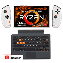 ONENETBOOKTECHNOLOGY ONEX2-WT-32-20R ゲーミングモバイルパソコン ONEXPLAYER 2 スノーホワイト [8.4型 /Windows11 Home /AMD Ryzen 7 /メモリ:32GB /SSD:2TB /WPS Office /英語版キーボード /2023年4月モデル]