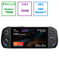 ONEXPLAYER ONEFLY-B3220R ポータブルゲーミングPC ONEXFLY オブシディアンブラック [7.0型 /Windows11 Home /AMD Ryzen 7 /メモリ:32GB /SSD:2TB /2023年11月モデル]