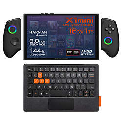 ONEXPLAYER ONEX1MINIA81610R ポータブルゲーミングPC 8.8型 ONEXPLAYER X1 mini 3in1 PC [Windows11 Home /AMD Ryzen 7 /メモリ:16GB /SSD:1TB /2024年8月モデル]
