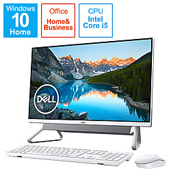 DELL FI557-9WHBSC デスクトップパソコン Inspiron 24 5490 シルバー [23.8型 /intel Core i5 /メモリ:8GB /HDD:1TB /SSD:256GB /2019年秋冬モデル]