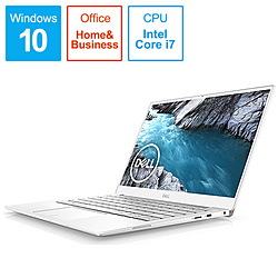 DELL ノートパソコン XPS 13 7390 フロスト&アークティックホワイト MX73-9WHBFW [13.3型 /Windows10 Home /intel Core i7 /メモリ:8GB /SSD:256GB /Office Home and Business /2019年秋冬モデル]
