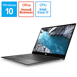 DELL ノートパソコン XPS 13 7390 プラチナシルバー&ブラック MX73-9WHBSB [13.3型 /Windows10 Home /intel Core i7 /メモリ:8GB /SSD:256GB /Office Home and Business /2019年秋冬モデル]