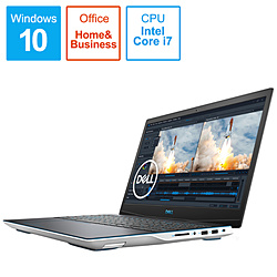 DELL NG385-ANHBCW ゲーミングノートパソコン New Dell G3 15 ホワイト [15.6型 /Windows10 Home /intel Core i7 /メモリ:16GB /SSD:512GB /Office Home and Business /日本語版キーボード /2020年夏モデル]