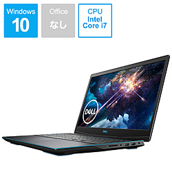DELL NG385-ANLCB ゲーミングノートパソコン New Dell G3 15 ブラック [15.6型 /Windows10 Home /intel Core i7 /メモリ:16GB /SSD:512GB /Officeソフトなし /日本語版キーボード /2020年夏モデル]