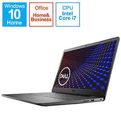 DELL ノートパソコン Inspiron 15 3000 ブラック NI375L-AWHBCB [15.6型 /Windows10 Home /intel Core i7 /メモリ:8GB /SSD:512GB /Office Home and Business /日本語版キーボード /2020年秋冬モデル]