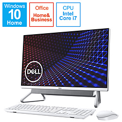 DELL FI779-AWHBSC デスクトップパソコン Inspiron 27 7700 シルバー [27型 /intel Core i7 /メモリ:8GB /HDD:1TB /SSD:512GB /2020年秋冬モデル]