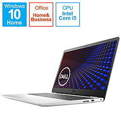 DELL ノートパソコン Inspiron 15 3000 ホワイト NI355LB-AWHBW [15.6型 /Windows10 Home /intel Core i5 /メモリ:8GB /SSD:256GB /Office Home and Business /日本語版キーボード /2020年秋冬モデル]