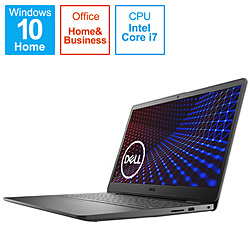 DELL ノートパソコン Inspiron 15 3000 ブラック NI375LB-AWHBB [15.6型 /Windows10 Home /intel Core i7 /メモリ:8GB /SSD:512GB /Office Home and Business /日本語版キーボード /2020年秋冬モデル]