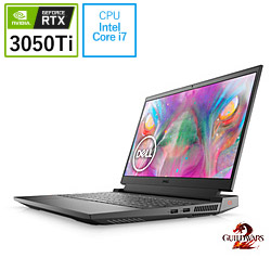 DELL NG585-BWLCB ゲーミングノートパソコン G15 ダークグレー [15.6型 /Windows11 Home /intel Core i7 /メモリ:16GB /SSD:512GB /Officeソフトなし /2021秋冬モデル]