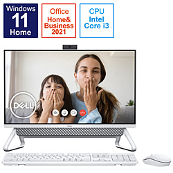DELL FI537-BWHBSC デスクトップパソコン Inspiron 24 5000 シルバー [23.8型 /intel Core i3 /メモリ:8GB /SSD:256GB /2021秋冬モデル]