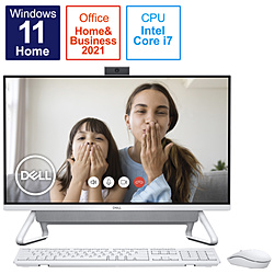 DELL FI779-BWHBSC デスクトップパソコン Inspiron 27 7000 シルバー [27型 /intel Core i7 /メモリ:8GB /HDD:1TB /SSD:512GB /2021秋冬モデル]