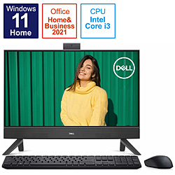 DELL FI537-CHHBBC デスクトップパソコン Inspiron 24 5410(アーチ スタンド) ダークシャドウグレー [23.8型 /intel Core i3 /メモリ:8GB /SSD:256GB /2022年春モデル]