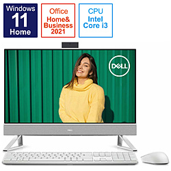 DELL FI537-CHHBWC デスクトップパソコン Inspiron 24 5410(トライアングル スタンド) パールホワイト [23.8型 /intel Core i3 /メモリ:8GB /SSD:256GB /2022年春モデル]