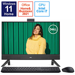 DELL FI577T-CHHBBC デスクトップパソコン Inspiron 24 5410 タッチ対応(アーチ スタンド) ダークシャドウグレー [23.8型 /intel Core i7 /メモリ:16GB /SSD:512GB /2022年春モデル]