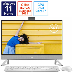 DELL FI779T-CHHBWC デスクトップパソコン Inspiron 27 7710 タッチ対応(トライアングル スタンド) パールホワイト [27型 /intel Core i7 /メモリ:16GB /HDD:1TB /SSD:512GB /2022年春モデル]