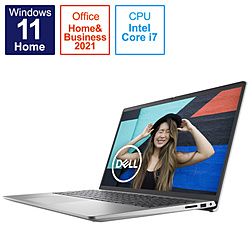 DELL ノートパソコン Inspiron 15 3520 プラチナシルバー NI375-CNHBCS [15.6型 /Windows11 Home /intel Core i7 /メモリ:8GB /SSD:512GB /Office HomeandBusiness /日本語版キーボード /2022年夏モデル]