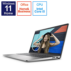 DELL ノートパソコン Inspiron 15 3520 プラチナシルバー NI365-CNHBCS [15.6型 /Windows11 Home /intel Core i5 /メモリ:16GB /SSD:512GB /Office HomeandBusiness /日本語版キーボード /2022年夏モデル]