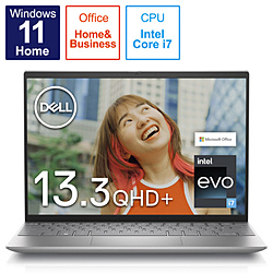 DELL ノートパソコン Inspiron 13 5320 プラチナシルバー MI583-CHHBC [13.3型 /Windows11 Home /intel Core i7 /メモリ:16GB /SSD:512GB /Office HomeandBusiness /日本語版キーボード /2022年春モデル]